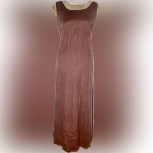 Harve Bernard linen sleeveless  full length dress